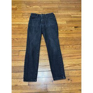Everlane Skinny Jeans Womens Size 29 Black Denim Authentic Stretch High Rise